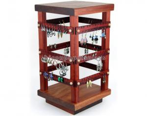 China Jewelry Accessories Display Stand Countertop Wood Jewelry Store Equipment wholesale