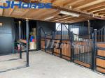 Free Standing Oem Horse Stable Box Powder Coating Iron Tube Frame
