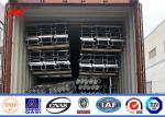 ASTM A572 GR50 15m 16m Tubular Steel Pole For Power Distribution Line Project