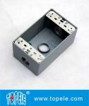 Weatherproof Electrical Boxes 3 Holes / 5 Holes Single Gang Outlet Boxes Die