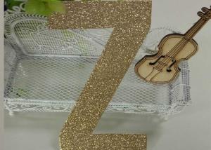 China Letters Z Die Cut Large Glitter Foam Letters 300gsm Glitter Paper For Card Making wholesale