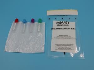 China AI650 Custom Biohazard Medical Resealable Bag PE Waterproof Zip Lock Specimen Bag For Lab wholesale