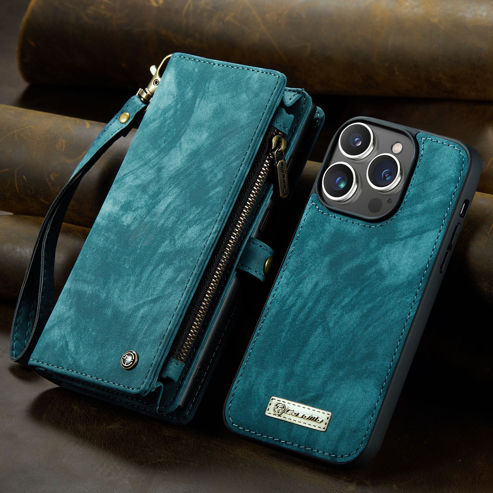 Card Slot Mobile Shell Leather TPU Phone Cases Wallet Flip Cover Phone Case for iPhone 13 14 Pro Max Luxury Design Style