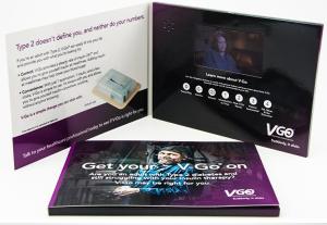 China Advertising LCD video booklet promotion video brochure card wholesale