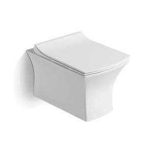 China Ceramic Wc Made-in-China Rimless Wholesale Bathroom Modern Wall Hanging Toilet Seat wholesale