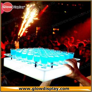 China Customized LED Acrylic Tray For Shot Glasses for Brand Advertisement wholesale