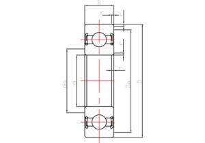 China Precision Deep Groove Ball Bearings ( EMQ Bearings ) 6001 2RS wholesale