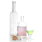 Inventory Glass Bottles Supplier 750ml Heavy Glass Liquor Bottles For Vodka Low