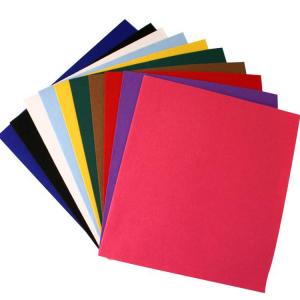 China Multicoloured 1mm Thick Felt Sheet 160gsm Polyester Nonwoven Felt Fabric A4 wholesale