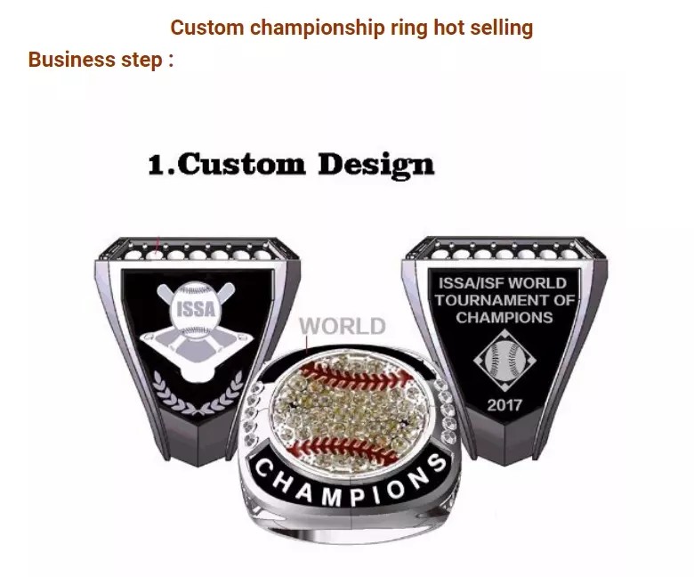 Custom Youth Baseball Championship Rings USSSA Finalist Rings, Runner up Rings, Champions Rings