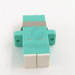 Fireproof Blue Duplex Fiber Optic Adapter LC DX OM3 With Shutter