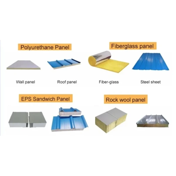 Prefabricated Cold Storage Metal Frame Prefab Building Structure Steel Construction Warehouse