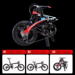 SAVA Z2 Foldable Carbon Fiber Bike 16 inch wheel 9 speed 145cm-175cm Height