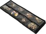 FORAINEAM 3 PACK HANGING JEWELRY ORGANIZER 32 POCKETS 18 HOOK AND LOOPS NECKLACE