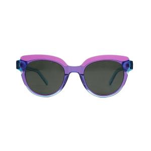 China Colored Acetate Circle Frame Sunglasses flexible Gradient Customised wholesale