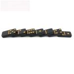 Black And Gold Board Game Domino Set Double 9 Dominoes Set