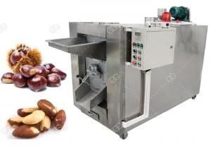 China Small Batch Nuts Roasting Machine 100 - 150 KG/H Stainless Steel Material wholesale
