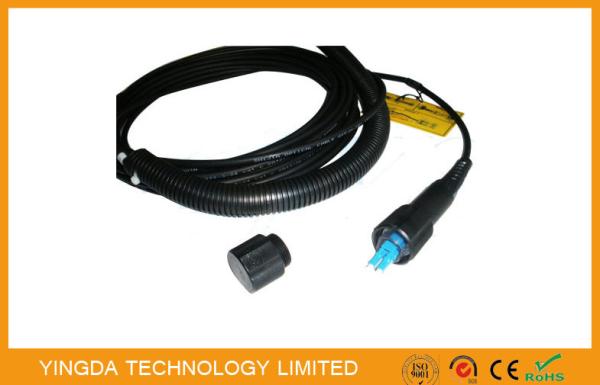 Outdoor Waterproof PDLC Duplex Single Mode 7.0mm Base Station Patch Cord BBU /