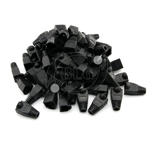 Cat5e Cat6 Network Cable Splitter RJ45 Strain Relief Boots With Latch Protection