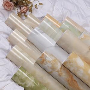 China Hotel Self Adhesive 3D Stone Marble Contact Paper Vinyl Waterproof Wallpaper Kitchen Sticker wholesale