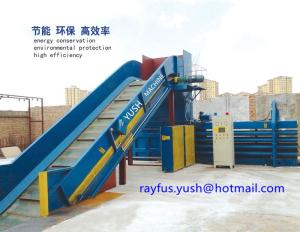 China Waste Carton Automatic Cardboard Baler Machine / Cardboard Compactor Machine wholesale
