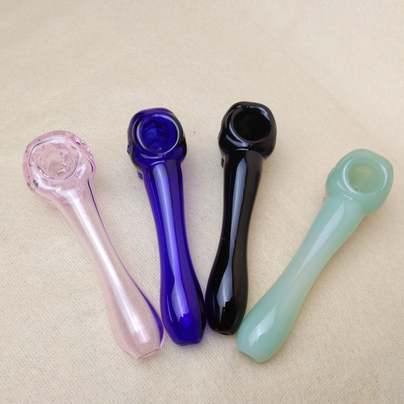 Thick Skull Glass Hand Pipe Tobacco Tube 3.93 Inch Creative Style