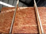 Customized Size Orange Red Marble Stone Tile Exterior Wall Cladding Use