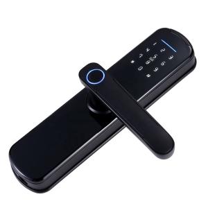 China App Double Sided Fingerprint Lock For Iron Gate Silver Black wholesale