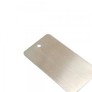 China OEM Aluminum Cable Marker Plate Brushed Tag Stainless Steel Number Plate wholesale