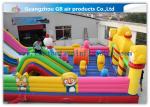 Waterproof Pororo Inflatable Double Slip And Slide Inflatable Fairyland Park For
