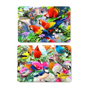 China Customize 3d Waterproof Table Place Mat Lenticular Printing Art 0.6mm Pet Plastic For Restaurant on sale