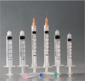China Three Parts Luer Lock Disposable Injection Syringes Concentric Sterilized By EO wholesale
