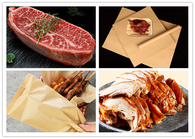 80gsm Oilproof PE Laminated Kraft Paper Reel To Roast Duck Wrapping