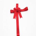 Eco Friendly Red Ribbon Bow , 25MM Width Handmade Mini Gift Wrap Bows