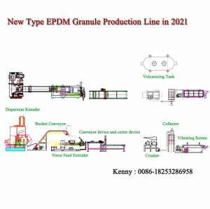 China EPDM Granule Production Line / EPDM Pellet Making Machine for Rubber Runway wholesale