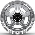 Custom 3 PC Rims 18X8 And 18X12 Polished For Dodge Charger 1968