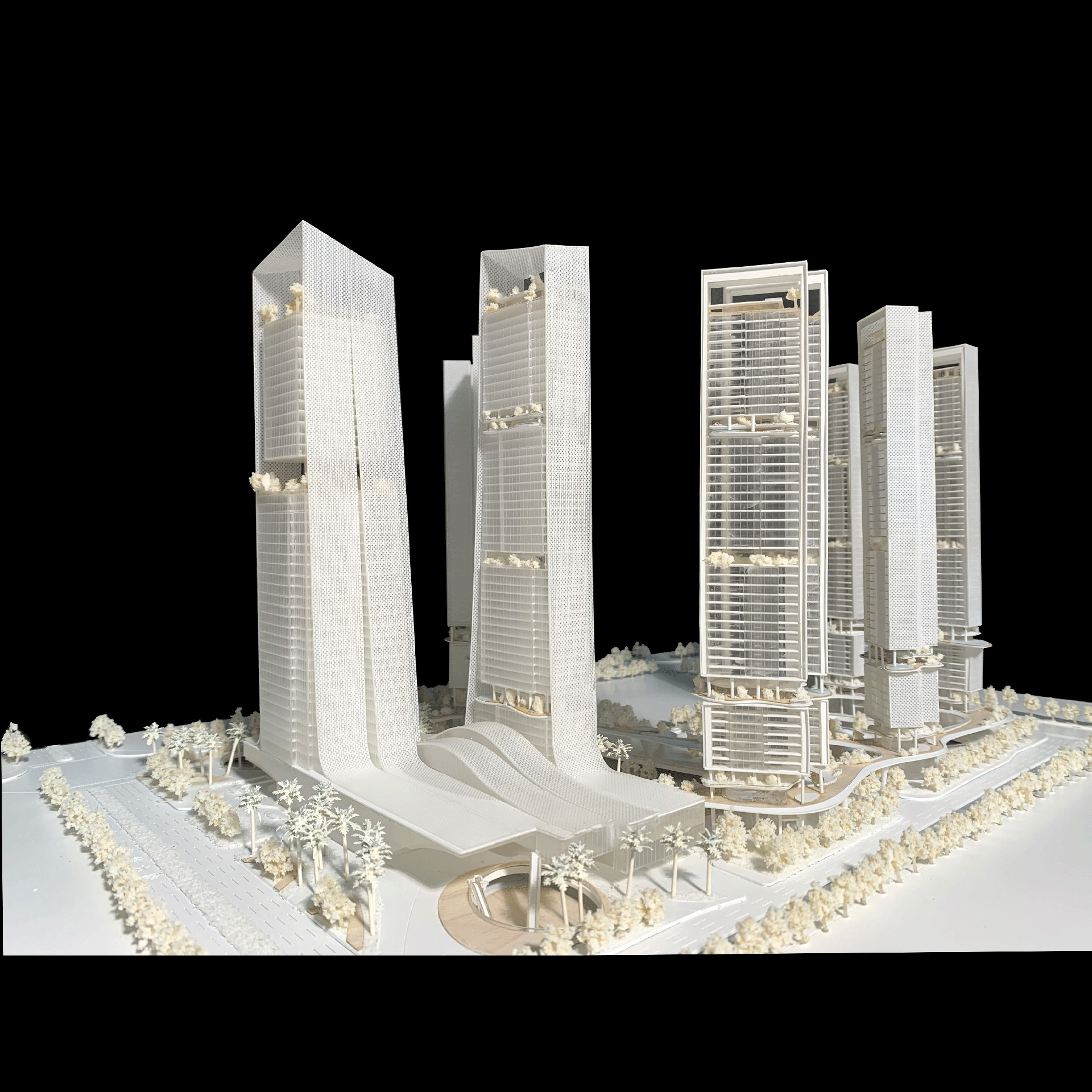 ODM 3D Print Architectural Model Building HSA 1:1000