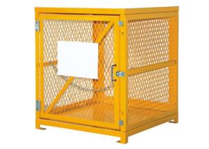 China Vertical 4 Propane Cylinder Storage Cabinets With Security Chain / Single Magnetic Door wholesale
