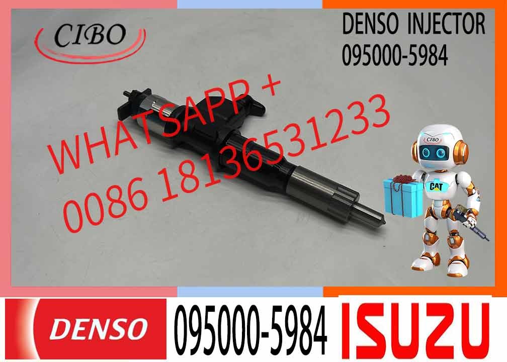 Neutral And New Common Rail Fuel Injector 095000-5984 For HI-ON 6WF1 6UZ1 Engine 8-97603099-3