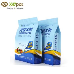 China Plastic Block Square Flat Bottom Bag k For Food Packaging Custom Color wholesale
