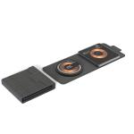 Dual Alloy Magnetic Wireless Charger 2 In 1 15W Foldable For IPhone And Earphone