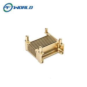 China Precision CNC Gold Plating Aluminum Parts Machined Radiator Parts wholesale
