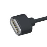 1A 5 Pin Magnetic Charger N52 NdFeB Magnetic Charging Cable Black With Data Sync