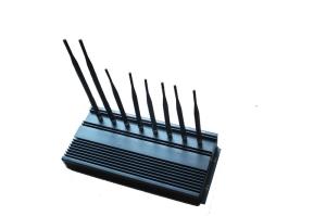 China Black Cell Phone Signal Blocker 35dBm 4G Cellphone / GPS / WIFI wholesale