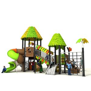 China Preschool Plastic Slide Outdoor Playground Equipment For Children Play Set on sale