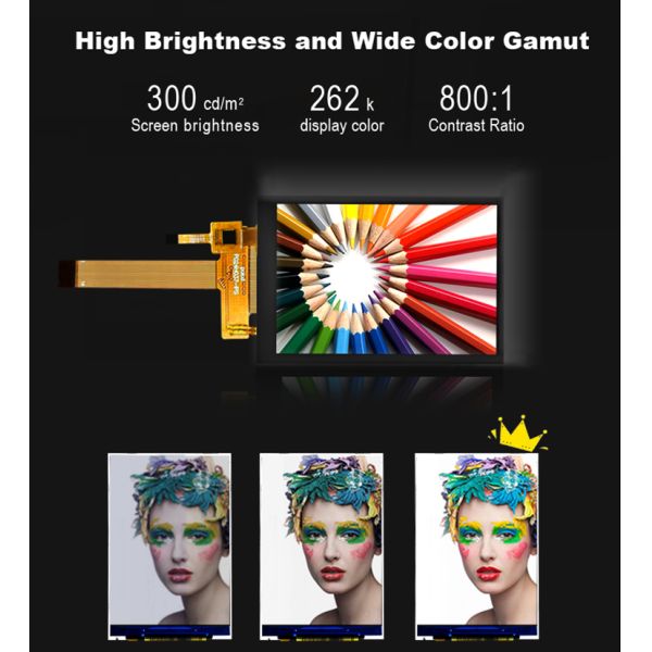 Polcd Custom 2.4 Inch IPS View Angle Capacitive Color Touch Screen 240x320 Resolution TFT LCD Module