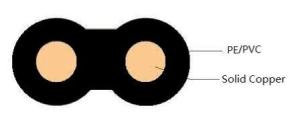 China CCS 2 Core Copper Drop Wire Overhead Telephone Outdoor Cable wholesale