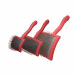 Pet Wire Grooming Brush Wooden Handle Metal Long Pin Slicker Brush for Medium
