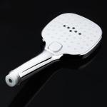 Bathroom Square Handheld Plastic 3-Function Rain Hand Shower Head