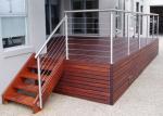 Silver Color Stainless Steel Railing For Protection Personal Safety GB Approved